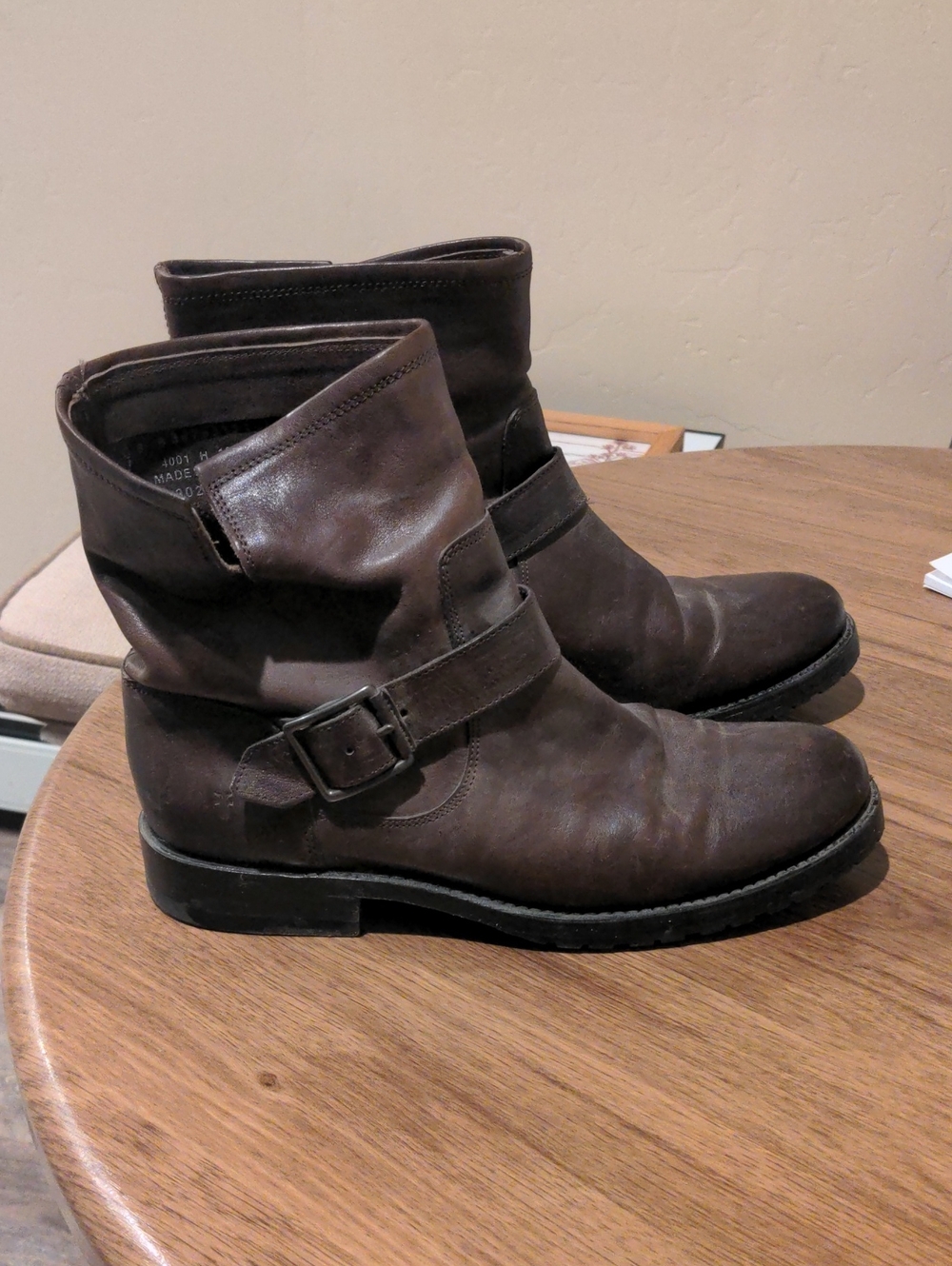 Women's Frye Brown Leather Engineer Boots